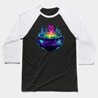 Witches Brew Cauldron Baseball T-Shirt